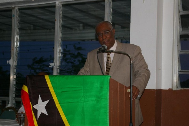 Premier of Nevis addressing St. Kitts- Nevis nationals in the USVI